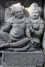 Two People on a kind of Party | Borobodur Relief by Asienreisender